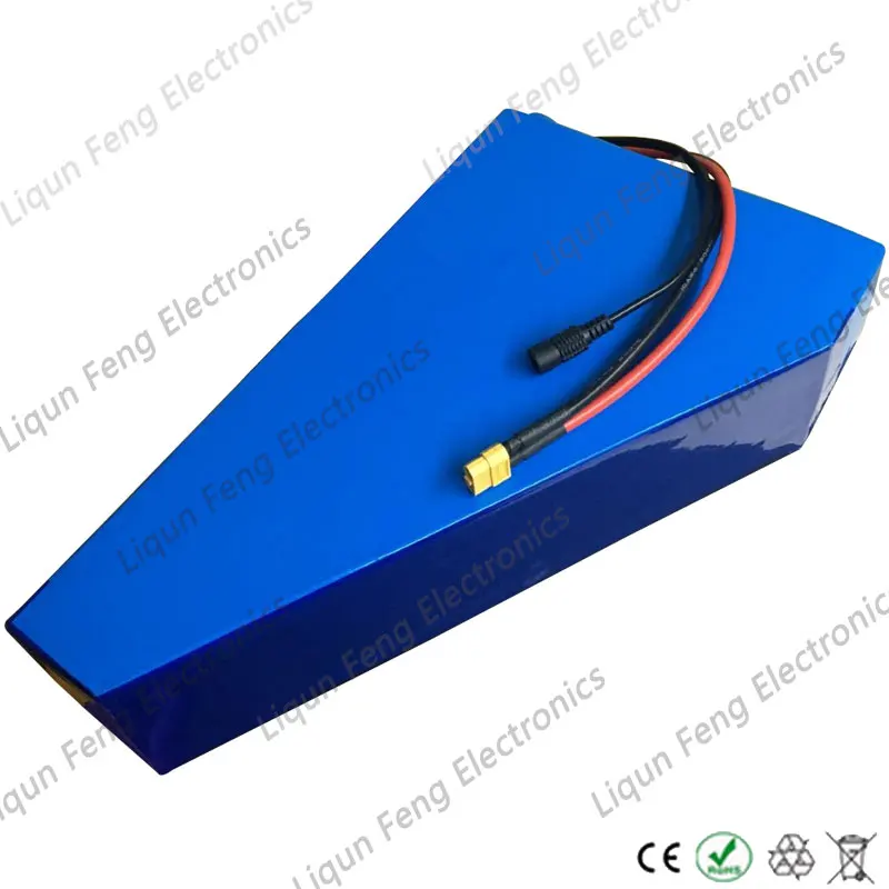 Треугольная батарея для электровелосипеда 2000 Вт 48 В 30 А · ч В|48v lithium battery|lithium battery