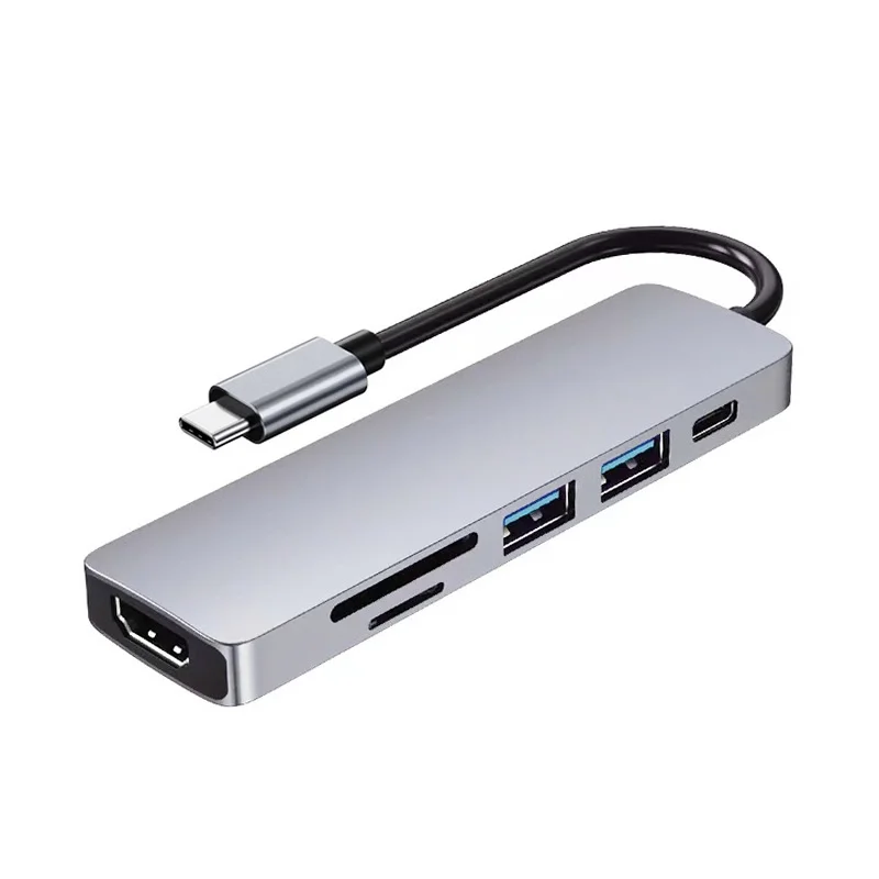 Usb c концентратор многопортовый адаптер Type для док станции 3 0 SD/TF кардридер Pd 60 Вт