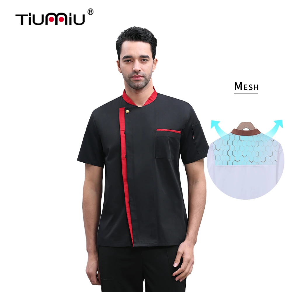 Летняя дышащая куртка шеф-повара костюм для суши женская рубашка униформа кухни