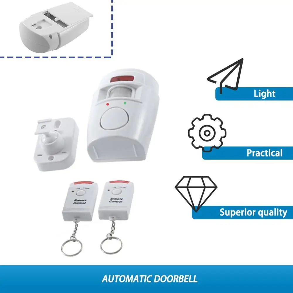 Беспроводной инфракрасный датчик движения с дистанционным управлением 105BD