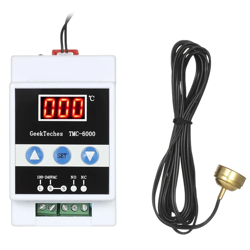TMC-6000 Guide Rail Thermoregulator Digital Temperature Controller Thermostat Refrigeration Heating Temperature-A |