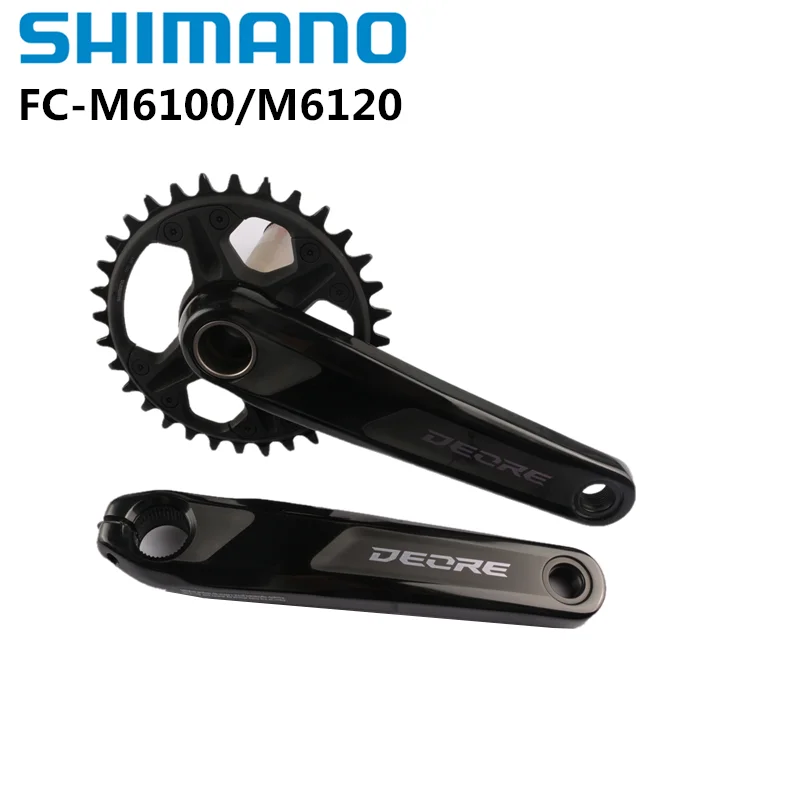 Shimano DEORE M6100 M6120 Crankset 1x12 Скорость 170 мм 175 30 т 32 цепное колесо с BB52 запчасти для