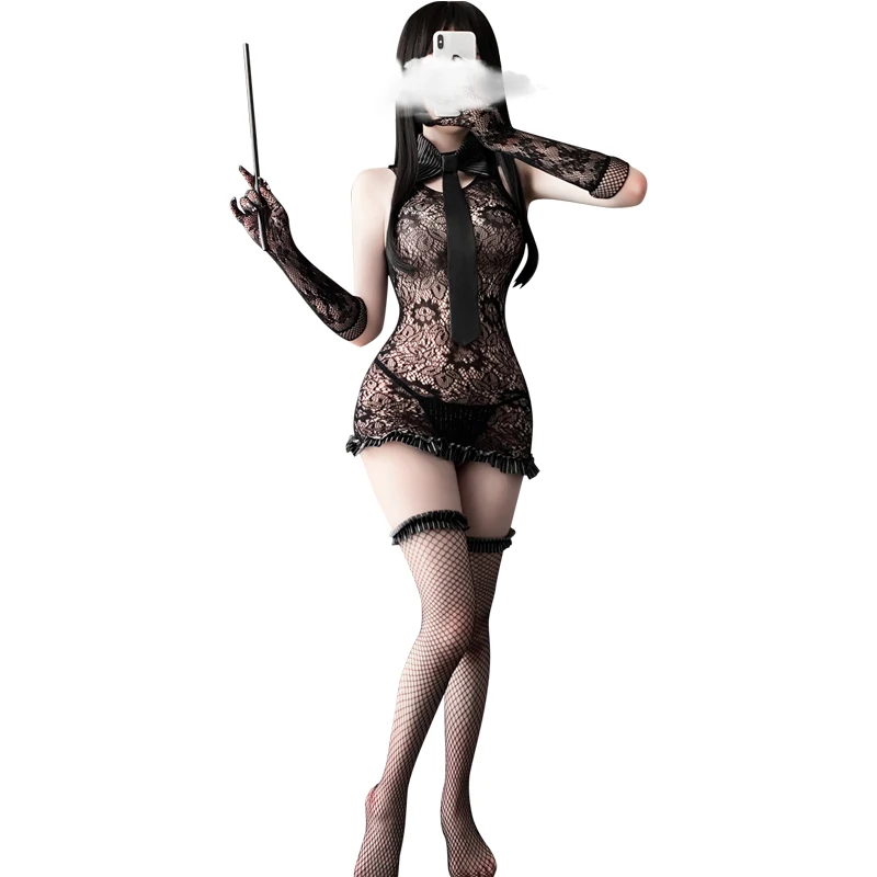 

Соблазнительное и популярное платье маленького секретаря, Униформа, чулки, косплей, соблазнительный костюм для выступления на сцене, включ...