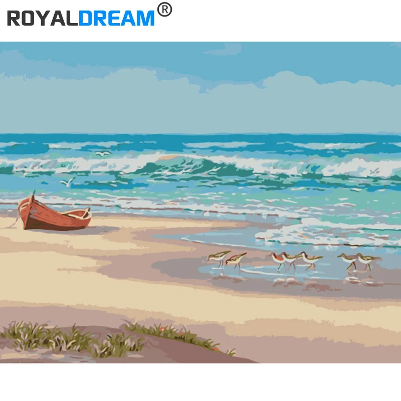 Картина по номерам на холсте рыбалка лодка | Дом и сад