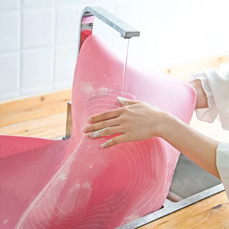

Kitchen Accessories Large Size Silicone Baking Mats Sheet Pizza Dough Non-Stick Surface Rolling Mat Kitchen Utensils Gadgets