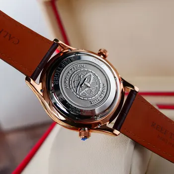 Reef Tiger/RT Designer Men's Watch with World Time Date Rose Gold Automatic Watch RGA1951 Other Image