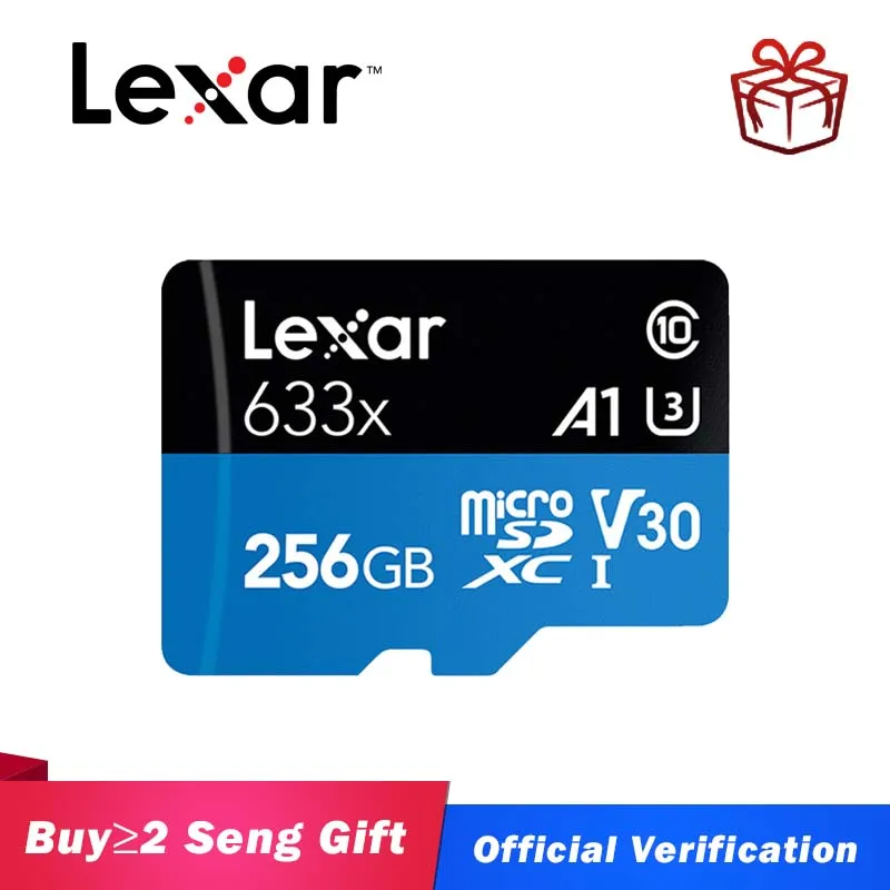 

Lexar micro sd 512 ГБ 633x UHS-I карта флэш-памяти SDXC/SDHC 32 Гб 64 Гб 128 ГБ 256 Гб microsd для Gopro/DJI/nintendo switch