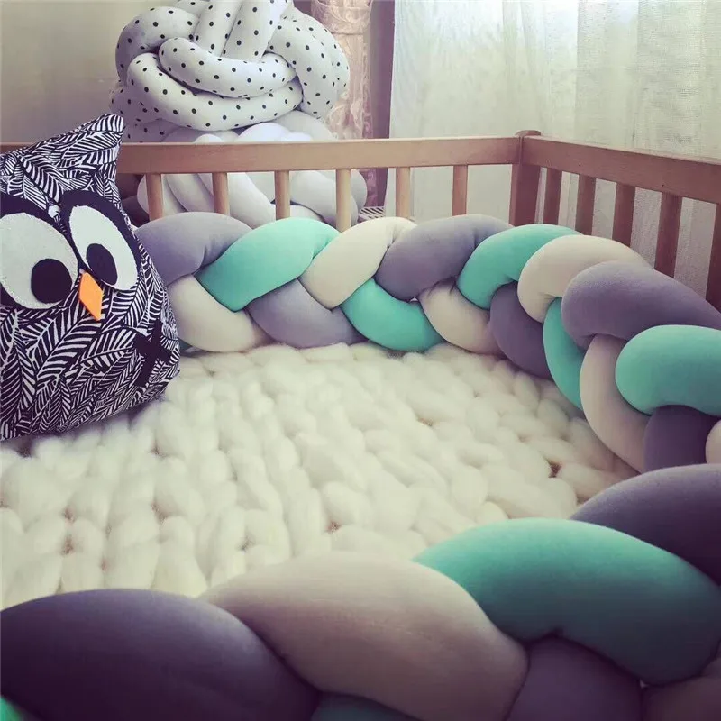 M/2M/3M детский бампер кровать коса Узелок подушка для младенцев Bebe защита кроватки