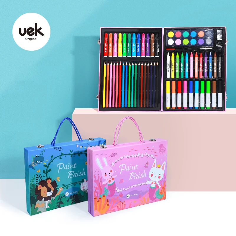 UEK Kids Washable Crayons Non Toxic Silky Twistable Gel Crayon Large Safe for Baby Children Pastel Watercolor | Канцтовары для