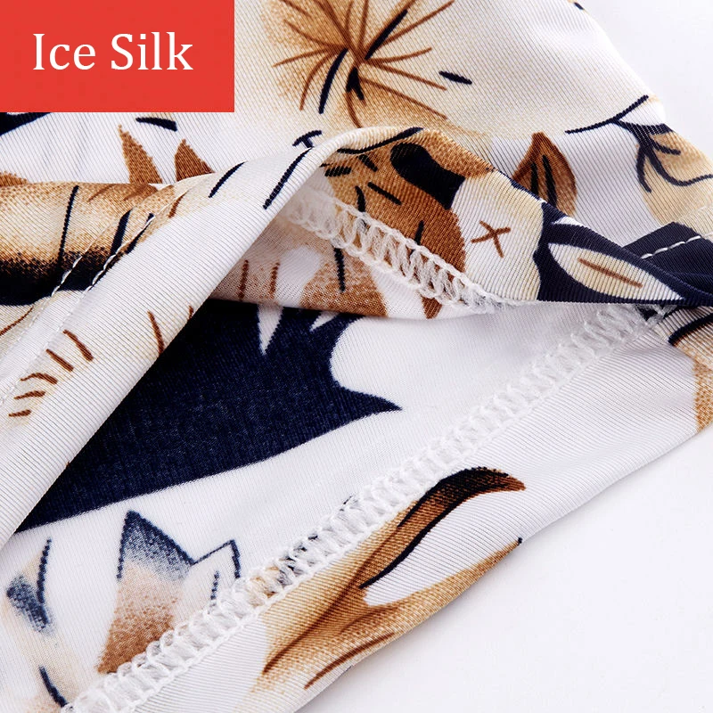 Трусы-боксеры мужские Бесшовные шелковое нижнее белье шорты-боксеры модные