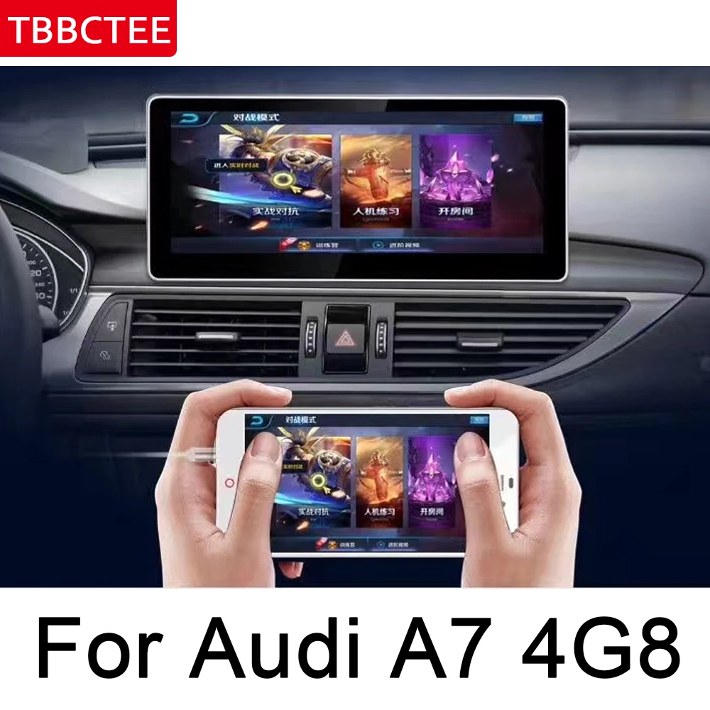 Мультимедийный плеер для Audi A7 4G8 2010 ~ 2019 MMI 10 25 &quot Android GPS HD сенсорный экран стерео
