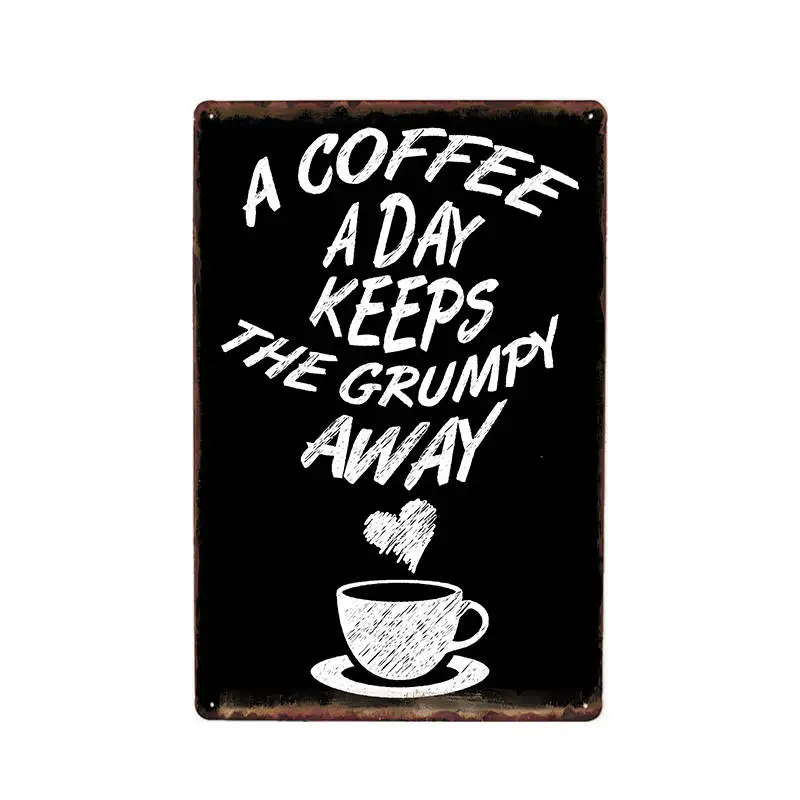 В европейском стиле ретро символов Кофе раза железная картина металлического