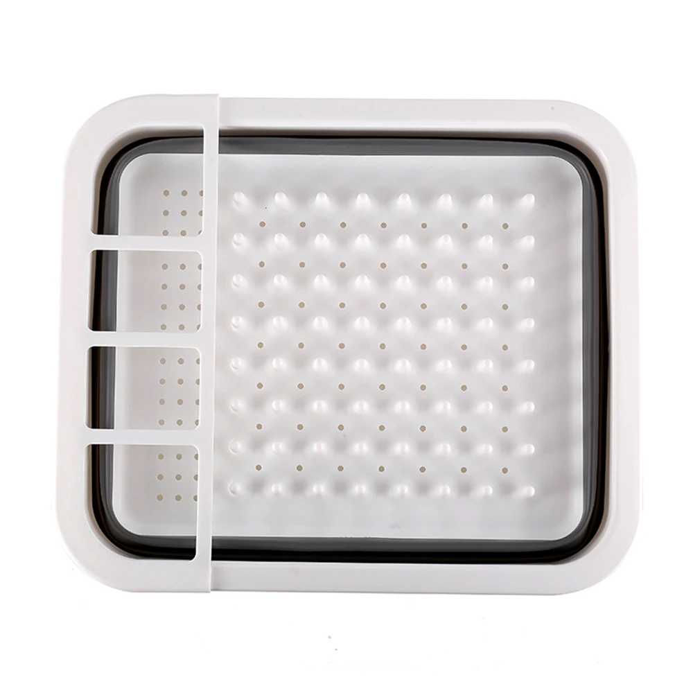 2019 Новая полезная складная пластиковая сушилка для посуды корзина с лотком