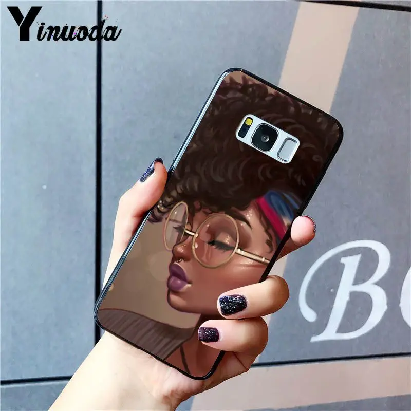 Yinuoda 2bunz Melanin Poppin Aba Black Girl Африканский чехол для телефона Samsung Galaxy S20 S10 Plus S10E S6 S7 S8 S9