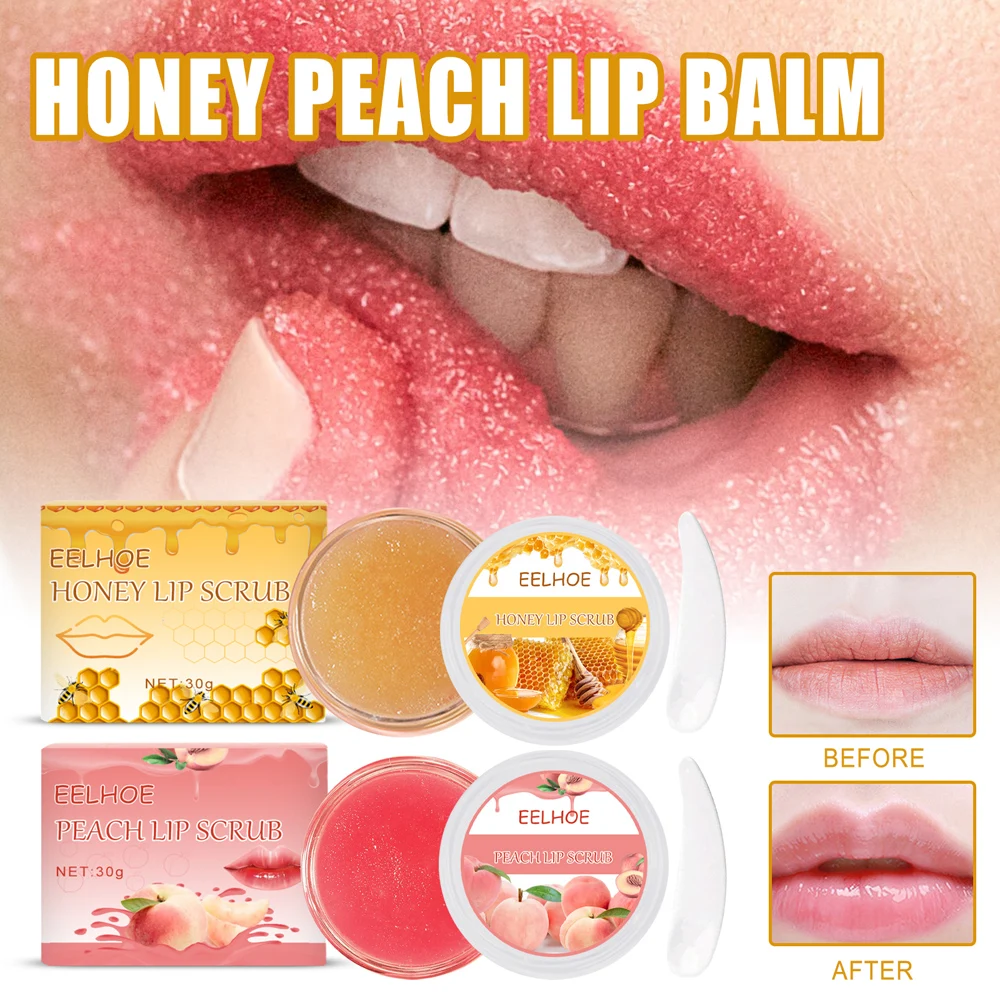 

Lip Scrub Exfoliator Moisturizer Lip Balm Scrub Lip Care Smooth and Brighten Lips For Women Girls MA