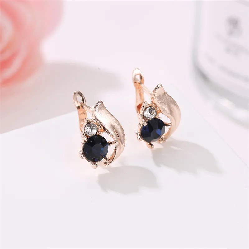 Female Obsidian Water Drop Rings Necklace Earrings Set Vintage Simple Stone Metal Pendant Necklaces Jewelry Accessories | Украшения и
