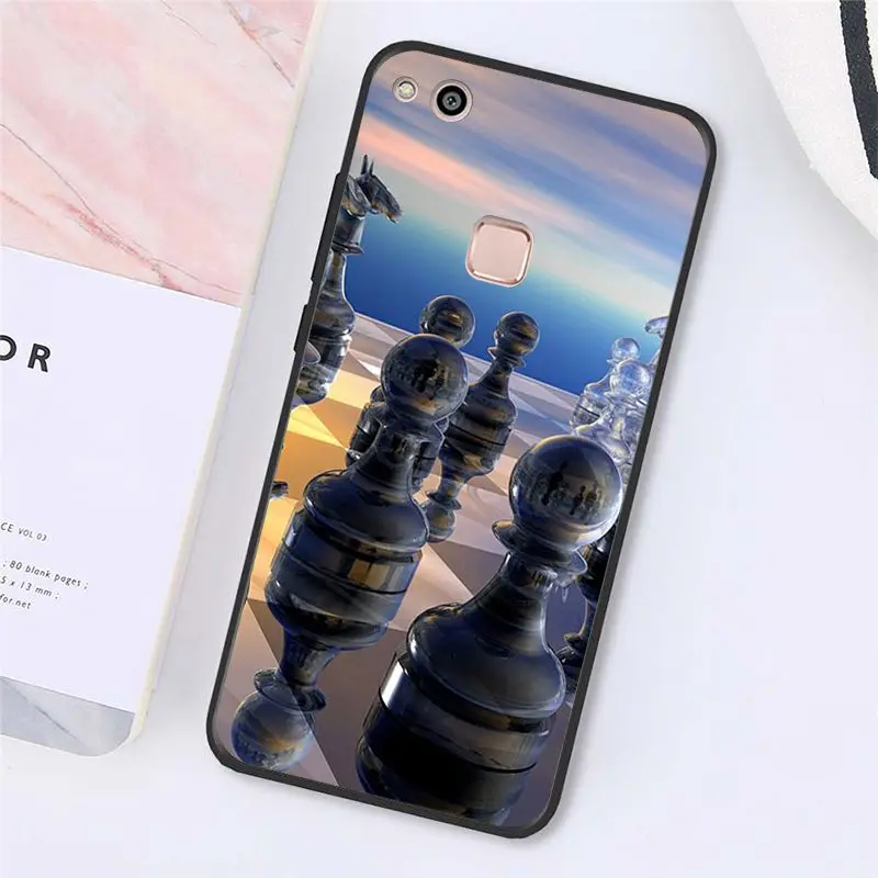 A6 Babaite Черный и белый цвета шахматы чехол для телефона для huawei Y5 II Y6 II Y5 Y6 Y7Prime Y9 - Цвет: A6