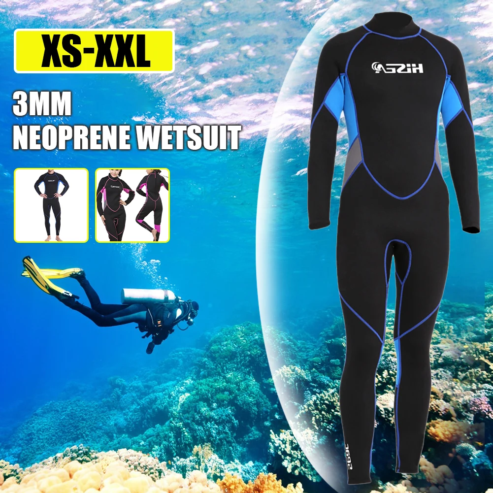 

Man 3mm Sunblock Neoprene Wetsuit For Scuba Diving Surfing Swimming Full Body Wet Suit Surfing Suit Diving Snorkeling Swimming