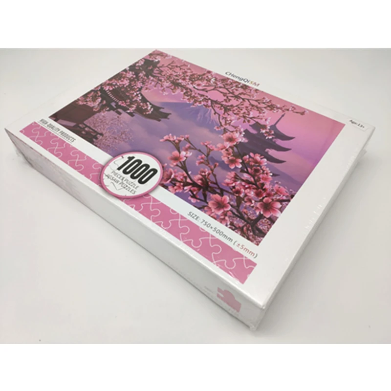 Пазл развивающий из 1000 деталей для взрослых и детей пейзаж Fuji Sakura Cherry Blossom|Пазлы| |