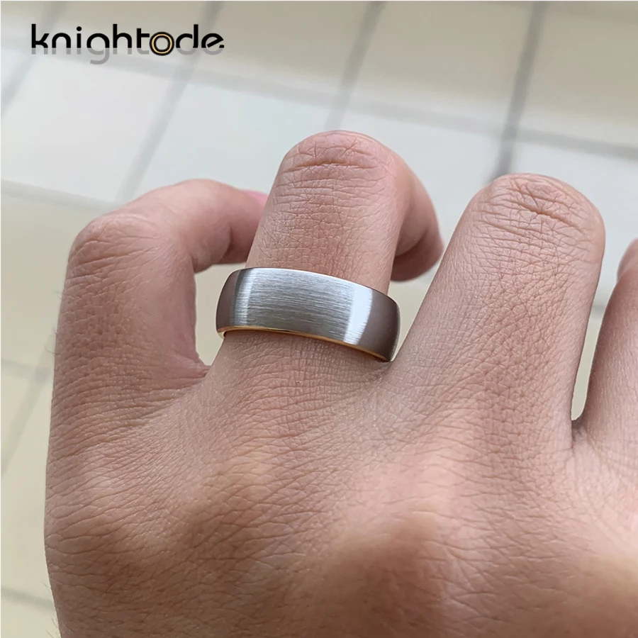 Классический Золотой вольфрамовый свадебный браслет 8 мм ювелирные изделия из