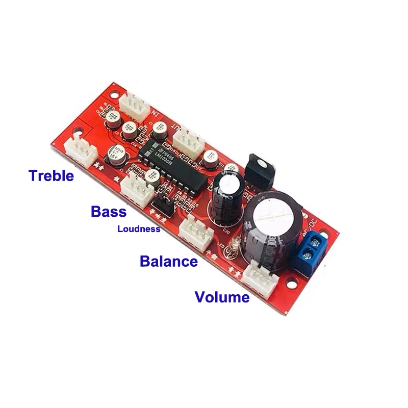 LM1036 Preamp Tone Conrtol Pre amplifier Audio Preamplifier Board Balance Equalizer | Электроника