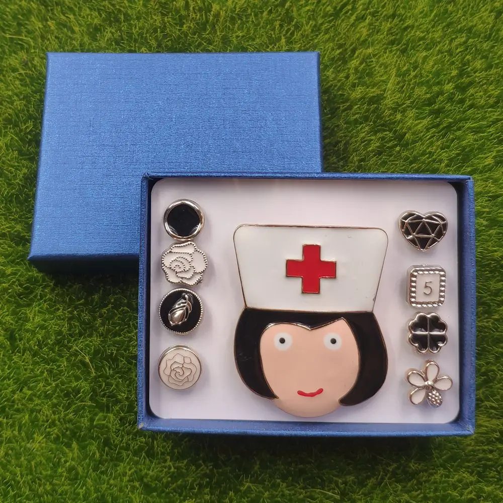 Новинка популярная женская брошь с эмалью в виде головы врача медсестры Ангела