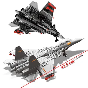 Конструктор J15, 43 см, китайский истребитель, игрушка для детей, военная модель самолета, украшение, 281 шт.