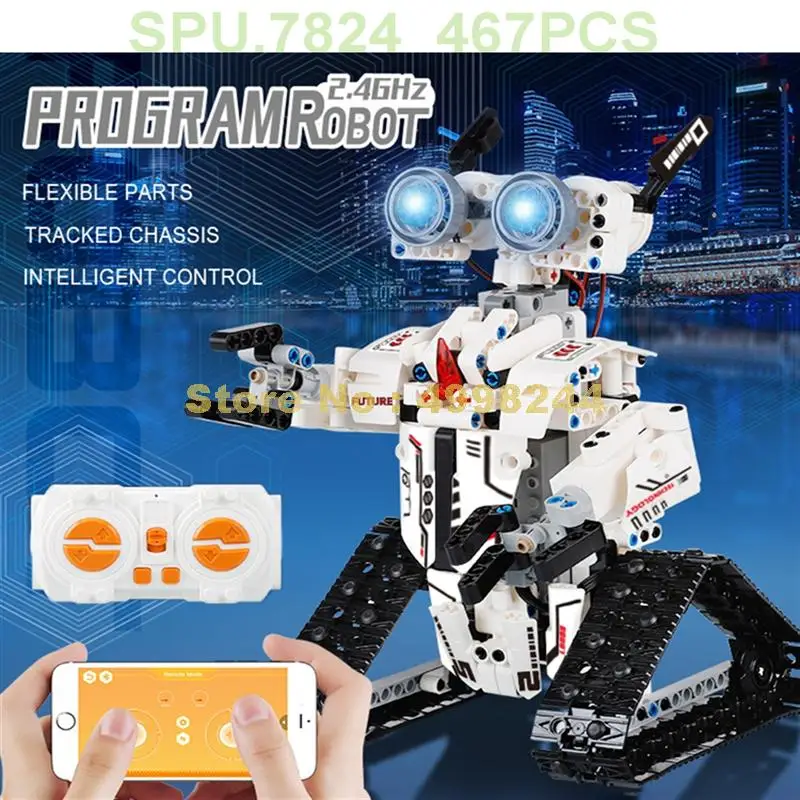 Fc9001 467pcs Technology App Steam Programming Rc Tracked Robot Intelligent Building Blocks Toy | Игрушки и хобби