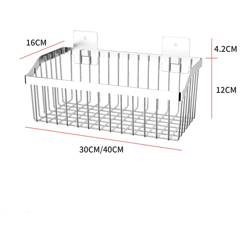 304 нержавеющая сталь кухня настенное крепление корзина для хранения специй