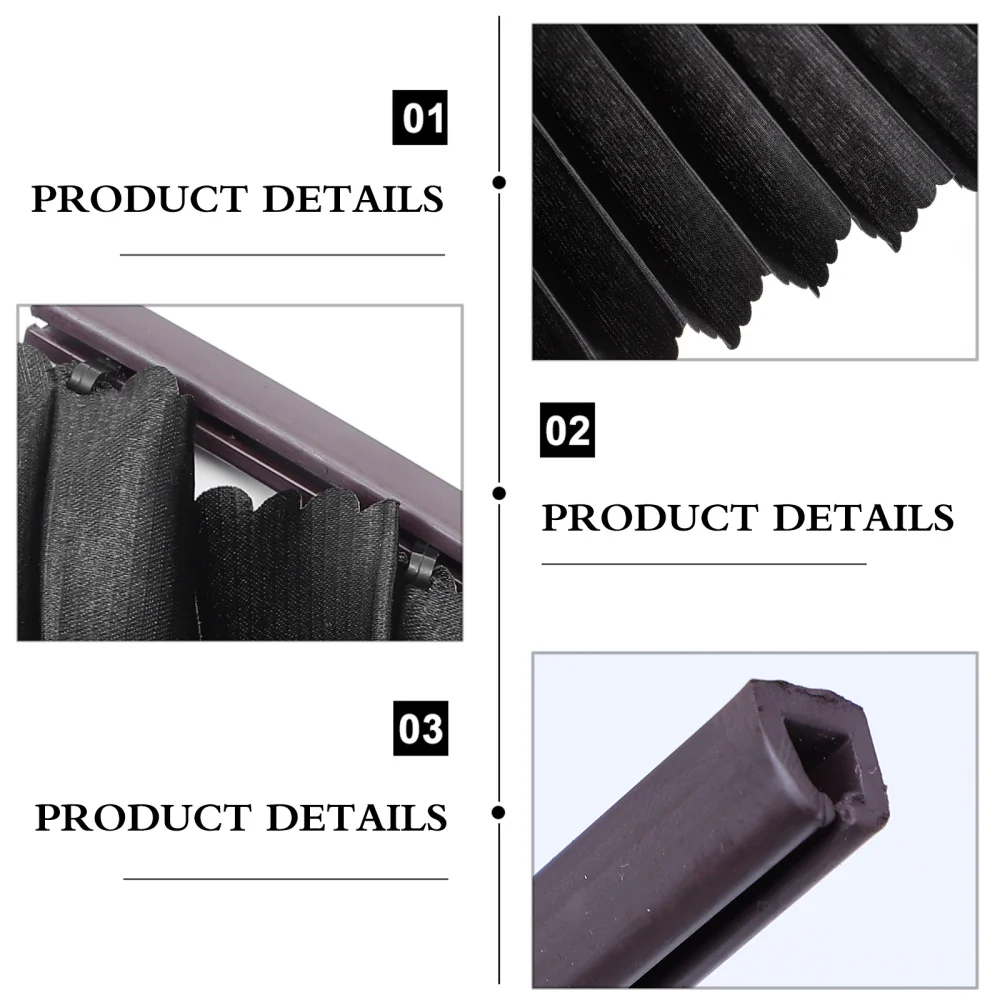 

1 Pair Universal Car Sunshade Curtain Stretchable UV Protection Shade Curtain