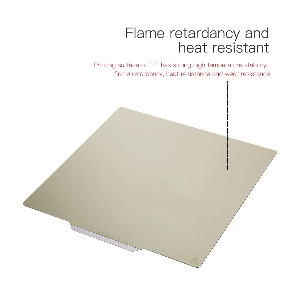 3d printer parts removal spring steel sheet pei magnetic base hotbed sticker build plate 235235mm pei sheet ender 35 cr 10 free global shipping