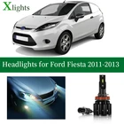 Лампа Xlights для Ford Fiesta 2011 2012 2013 светодиодная фара ближнего света Canbus без ошибок фара лампа авто светодиодный свет аксессуары 12 В 24 В 6000 К