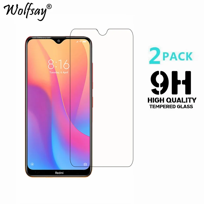 2 uds vidrio de tel&eacute;fono para Xiaomi Redmi 8A Protector de pantalla de vidrio templado para Xiaomi Redmi 8A vidrio Xiaomi Redmi 8A pel&iacute;cula antiara&ntilde;azos-0