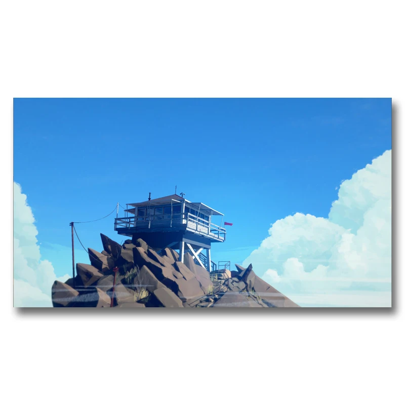 Firewatch горы лес видео постеры с сюжетами игр и принтами шелковые домашние картины