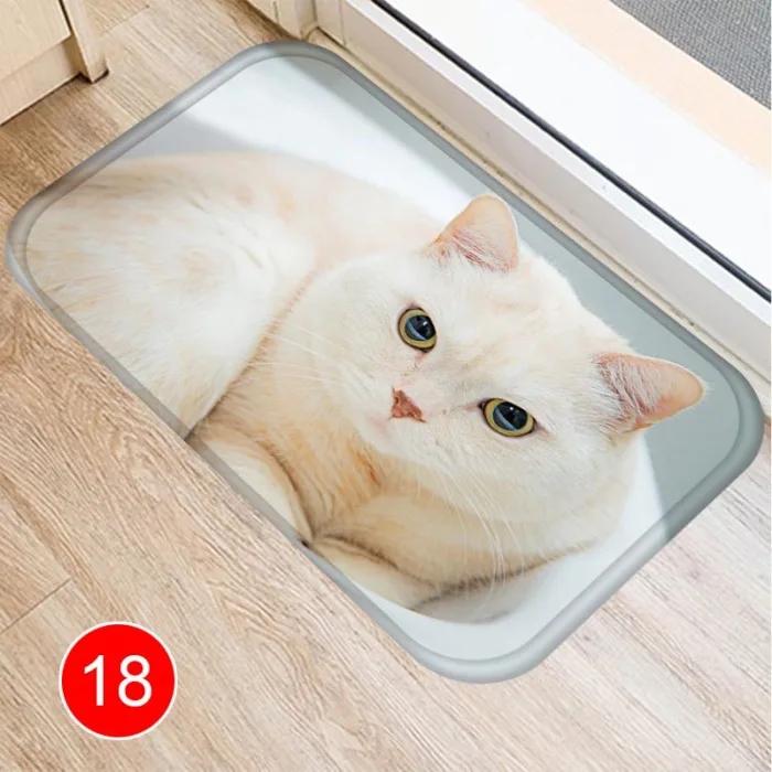 40x60 см милый коврик с кошачьим узором, напольный коврик, ковры, ковер для кухни, гостиной, ванной комнаты, нескользящая подложка
