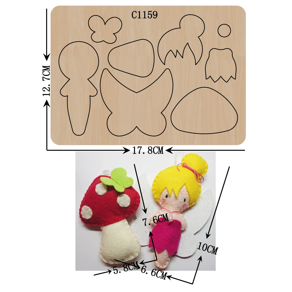 

Новые деревянные штампы в виде грибов для скрапбукинга