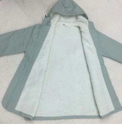 

Winter Fleece Women Parka Large Size Female Hooded Medium Length Warm Winter Coat Padded Pink Blue Woman Windbreaker Clothes