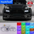 Для Porsche Cayenne 958 2011 2012 2013 2014 Высокое качество Многоцветный ангельские глазки светодиодный RGB фара Halo Ring RF дистанционное управление