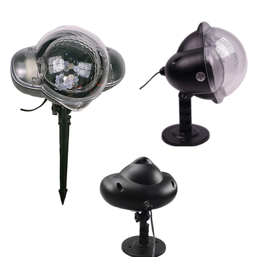 Светодиодный светильник проектор Рождественская лампа для снега с