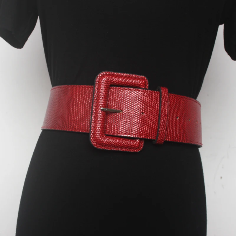 Новинка в винтажном стиле С металлической пряжкой широкий корсет кожаные ремни