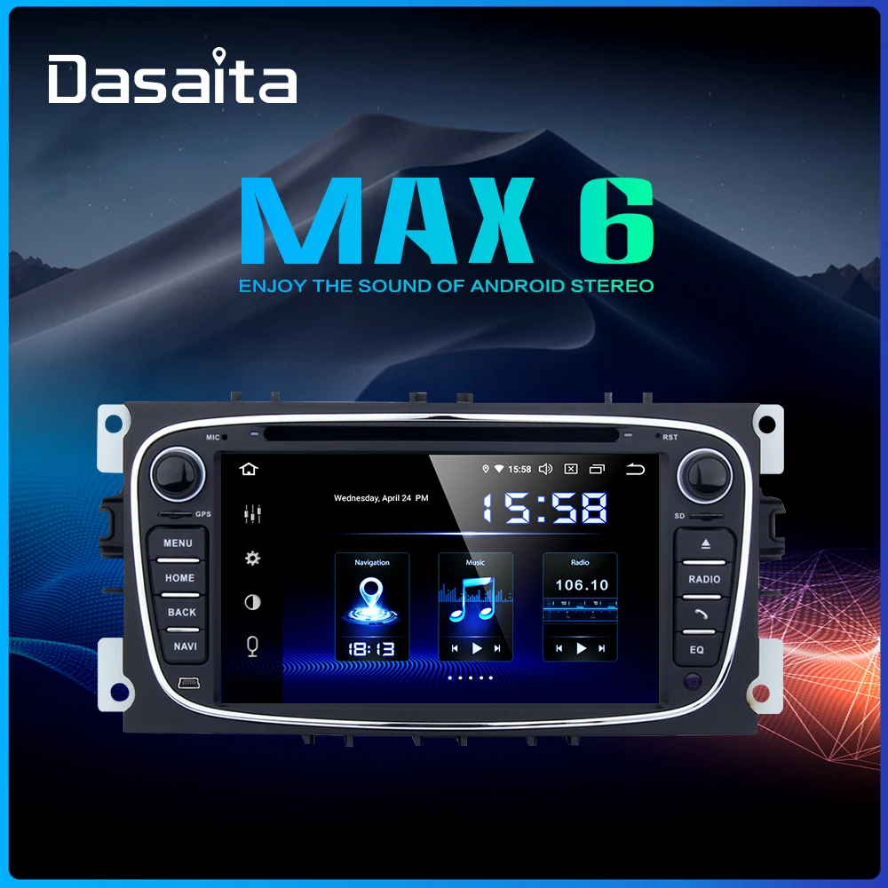 Автомобильный мультимедийный плеер Dasaita автомагнитола 2 din на Android 9 0 с 7 дюймовым