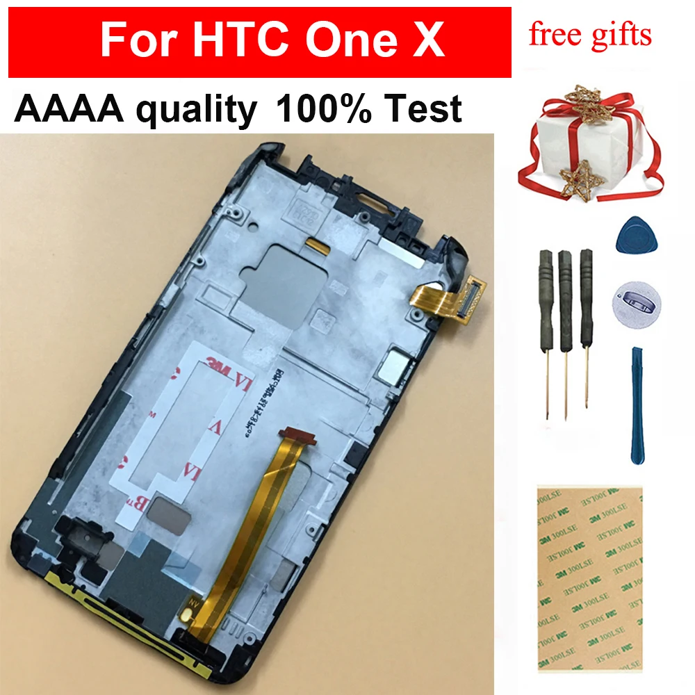 Для htc One X S720e G23 Полный сенсорный экран дигитайзер сенсорная панель стекло + ЖК