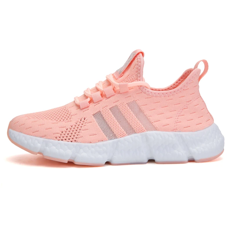 Кроссовки сетчатые для мужчин и женщин дышащие сникерсы на платформе