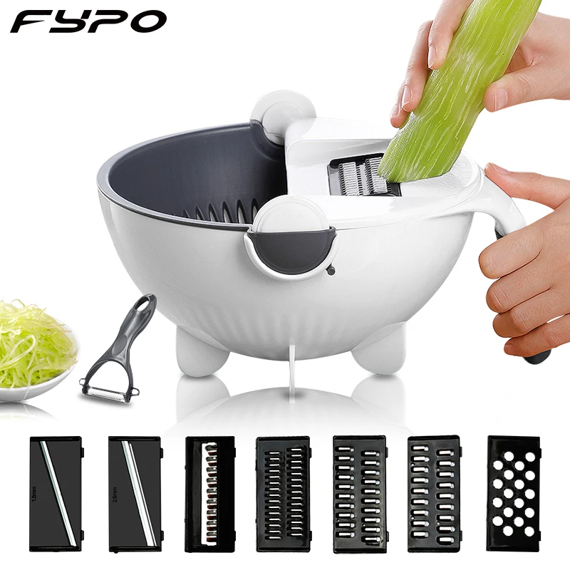 Ручной слайсер для слива чаша устройство резки овощей и фруктов кухонный гаджет