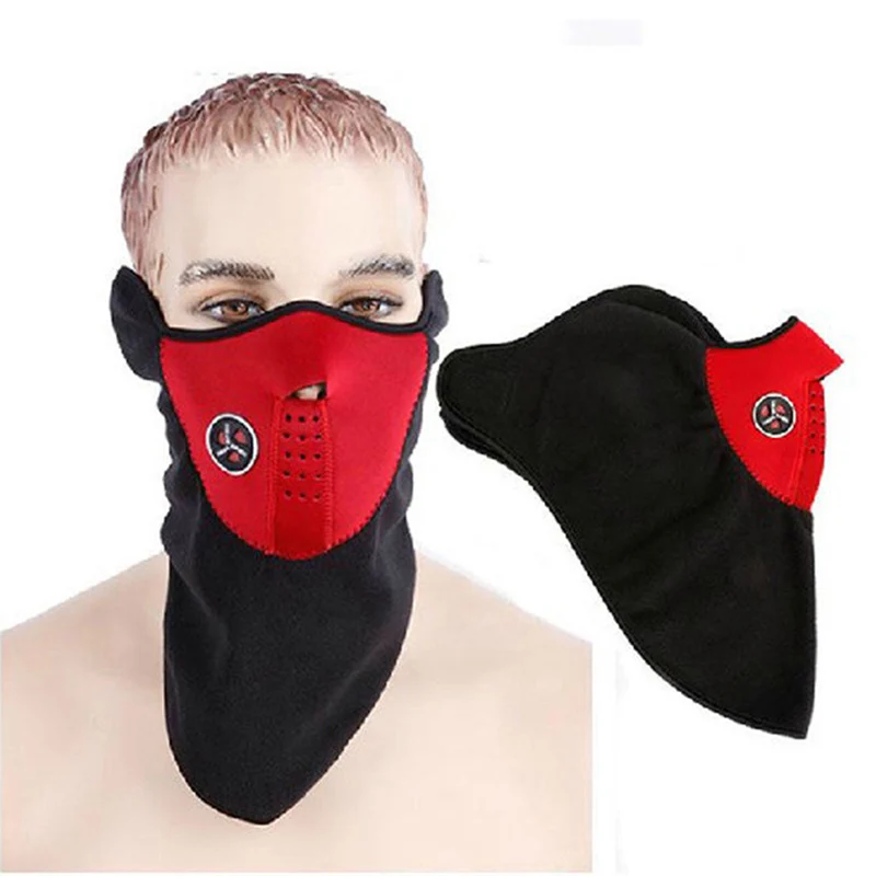 Маски для улицы защита от пыли Неопреновая теплая маска лица зимняя спортивная