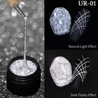 Отражающий гель для ногтей UR SUGAR, серебристый, золотой, блестящий Полупостоянный гель для ногтей, удаляемый замачиванием, гель для рисования УФ-лампой