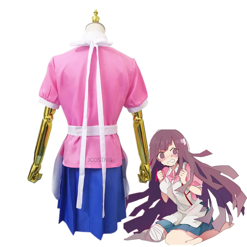 Аниме Danganronpa V2 Mikan Tsumiki Костюмы для косплея Для женское платье рубашка + юбка