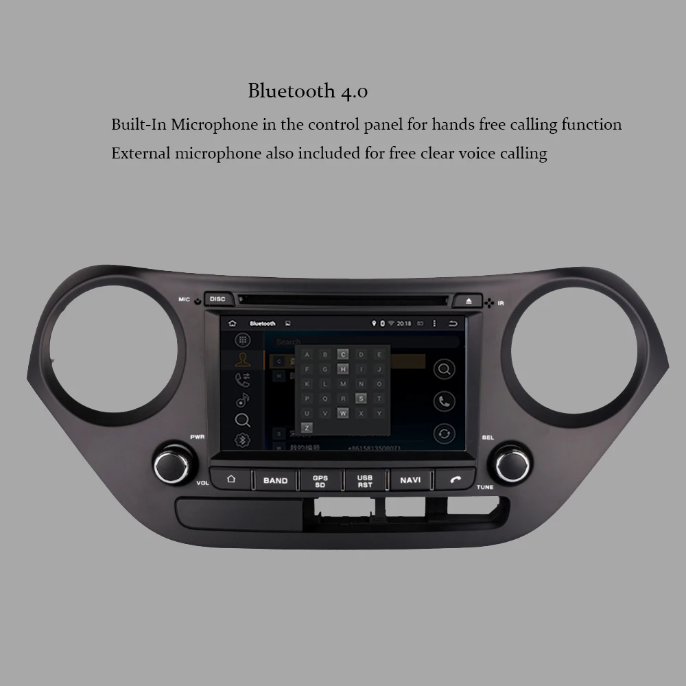 Android 10 0 Восьмиядерный 4G + 64G Автомобильный GPS-навигатор для Hyundai I10/Grand I10 2013-2021 левый