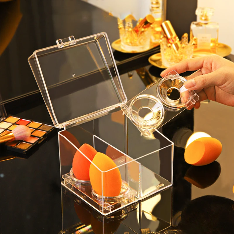 Органайзер для ватных палочек пылезащитный Настольный контейнер хранения и