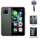 Мини Сотовые телефоны Android 6,0 с 3D стеклом тонкий корпус HD-камера 2 Sim-карты четырехъядерный Google Play рынок самый маленький смартфон SOYES XS11